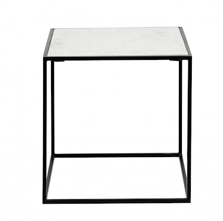 Cube Sidobord Vit Marmor S