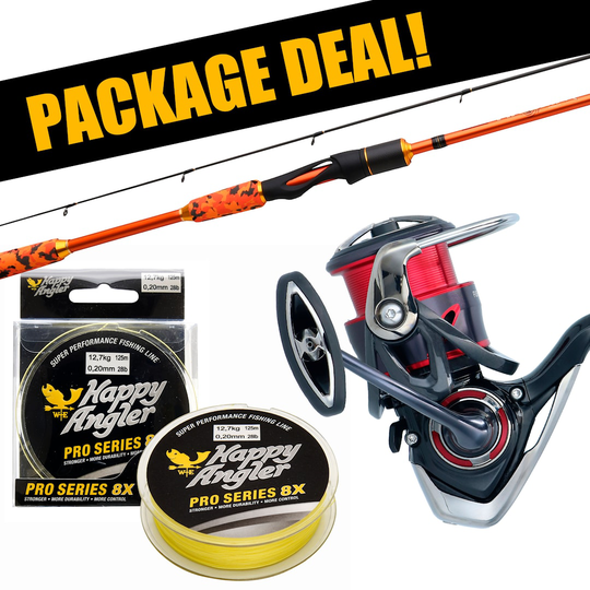 Patriot Fireball Xtreme Perch + Daiwa Fuego haspelset med flätlina