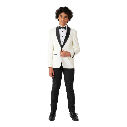 OppoSuits Teen Pearly White Smoking - 134/140