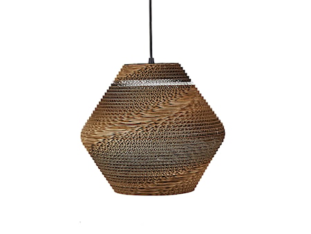 Alk Pendel Ø30 cm Papp Brun/Svart