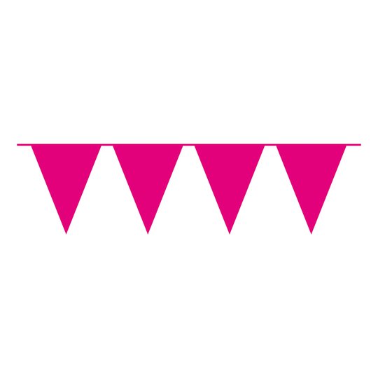 Flaggirlang Cerise Stor - 10 m