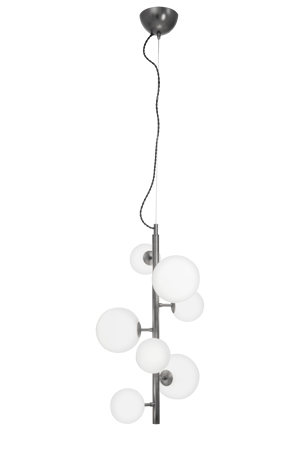 Molekyl Taklampa Lodrät Tenn/Vit IP20
