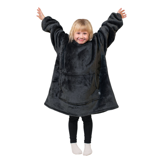 Grå Megahoodie för Barn - One size