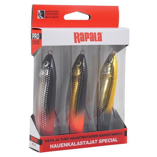 Rapala Minnow Spoon Hauenkalastajat Special betessortiment 3st/pkt