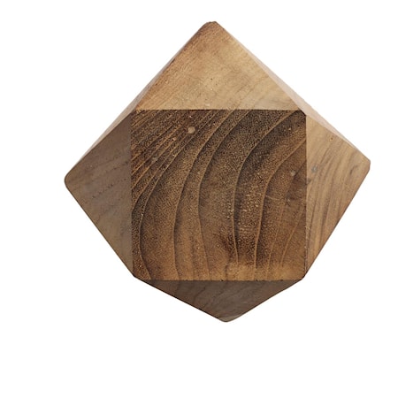 Knopp Diamant M Natur Återvunnen Teak 12,5x12,5 cm