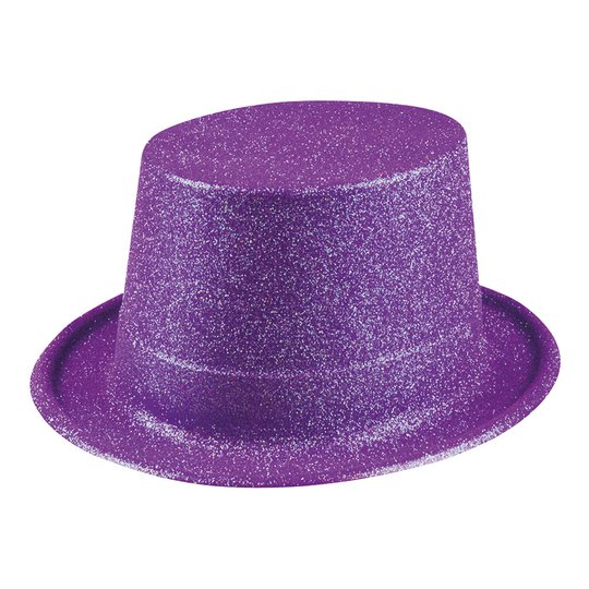 Glitterhatt Lila - One size