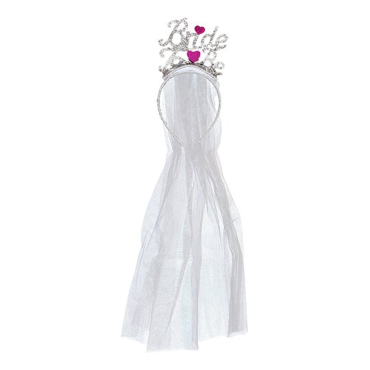 Bride To Be Diadem med Slöja - One size