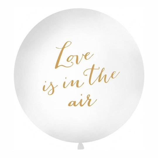 Jätteballong Love Is In The Air Guld