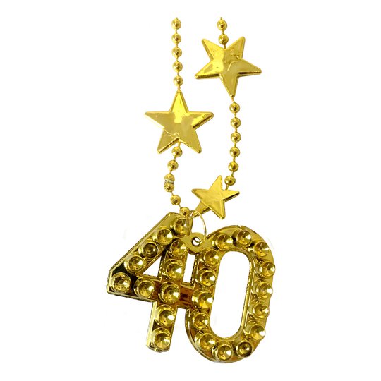 Halsband Guld Siffra 40