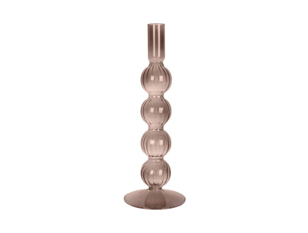 Swirl Bubbles Ljusstake Large Choco Brun