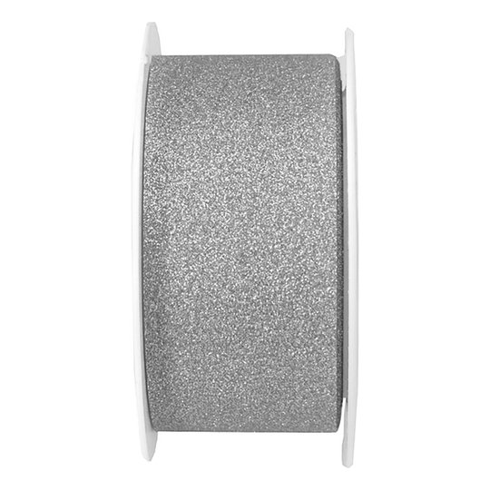 Dekorationsband Silver Glitter