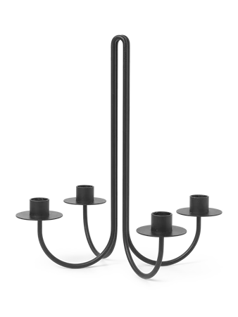 Sway Ljusstake 30,2 cm Svart