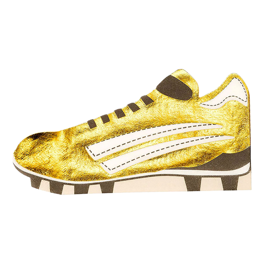 Servetter Fotbollssko Guld Metallic - 8-pack