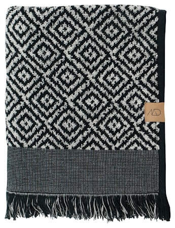 Morocco Gästhandduk 2-pack 60x35 cm Svart/Vit