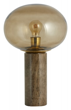 Bes Bordslampa Smoked Med Marmor
