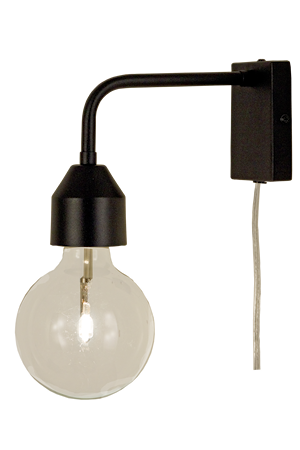 Flynn Vägglampa Mattsvart IP20