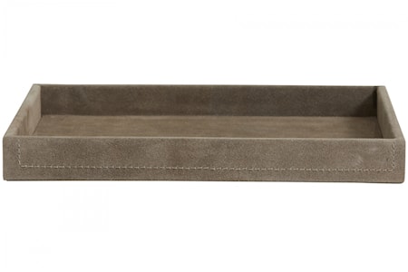 SAMOA Bricka suede läder Grå Large