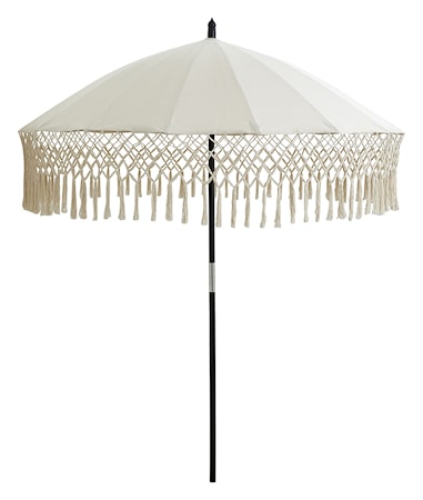 Torsa Parasoll Svart Stativ Creme