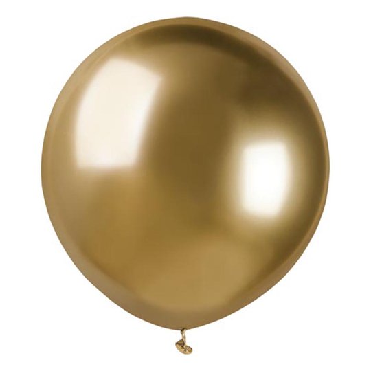 Ballonger Krom Guld Stora - 10-pack