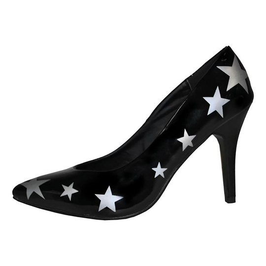 Svarta Pumps med Stjärnor - 38/39