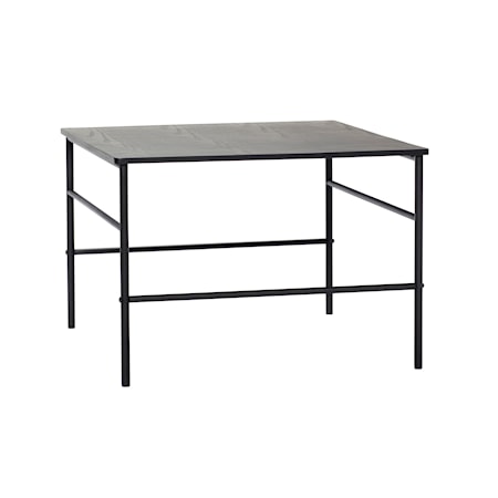 Bord Ask/Metall FSC Svart