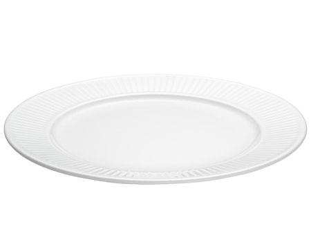 Plissé tallrik flat vit, Ø 31 cm