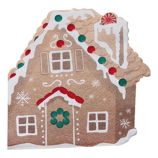 Servetter Pepparkakshus - 16-pack