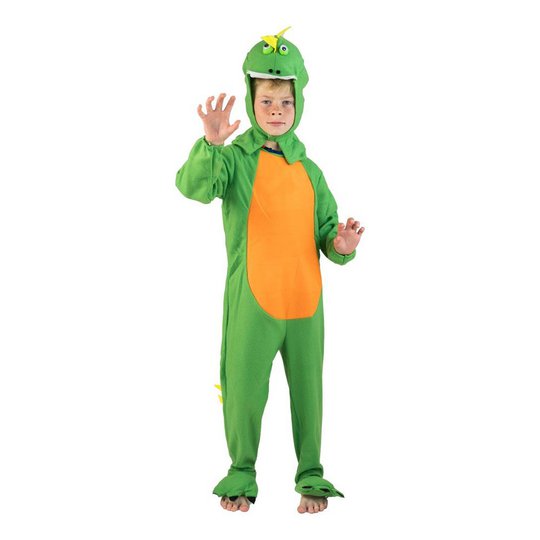 Dinosaurie Grön Barn Maskeraddräkt - One size