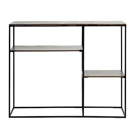 Hitch Konsollbord 110cm Antik mässing/Svart