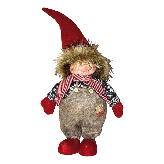 Dekoration Rött Troll - 26 cm
