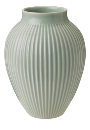 Vas räfflor mintgrön 20 cm