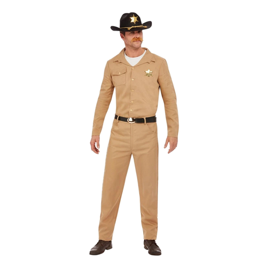 80-tals Sheriff Maskeraddräkt - Large