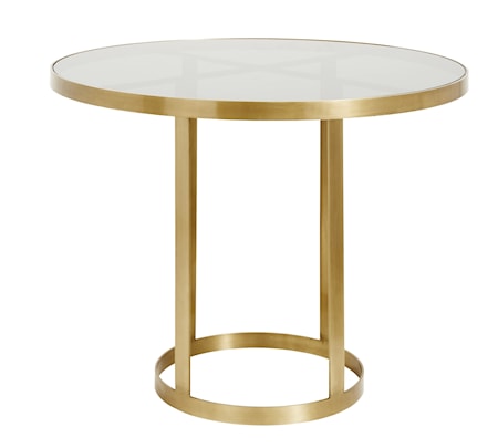 Sidobord Guld Svart Glas