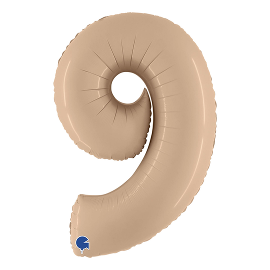 Sifferballong Satin Nude - Siffra 9