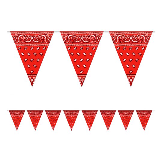 Banner Vilda Västern Röd