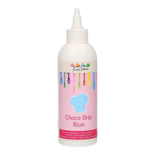 FunCakes Choco Drip Blue/Blå - 180 g