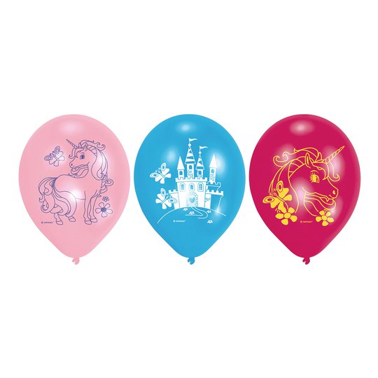 Ballonger Enhörningskalas - 6-pack
