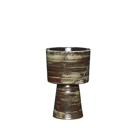 Plinth Kruka 26 cm Vinröd/Sand