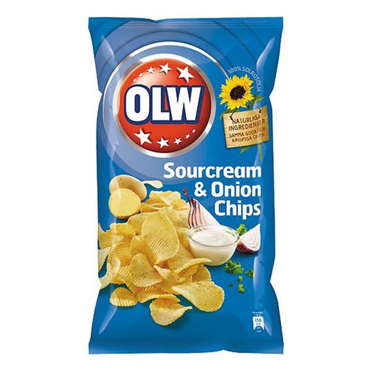 OLW Sourcream & Onion Chips - 1-pack