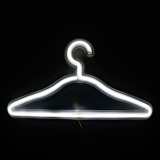 Neonlampa Galge - Kallvit