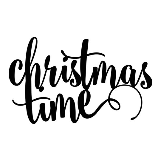 Christmas Time Svart Dekoration