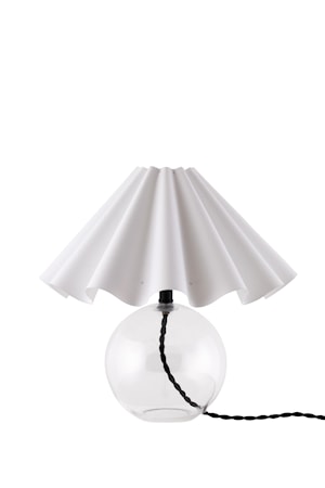 Judith Bordslampa 28 cm Klar/Vit