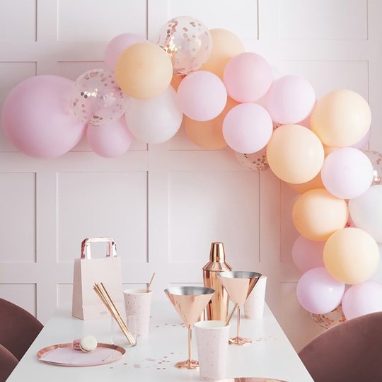 Ballongbåge Persika/Rosa Matt