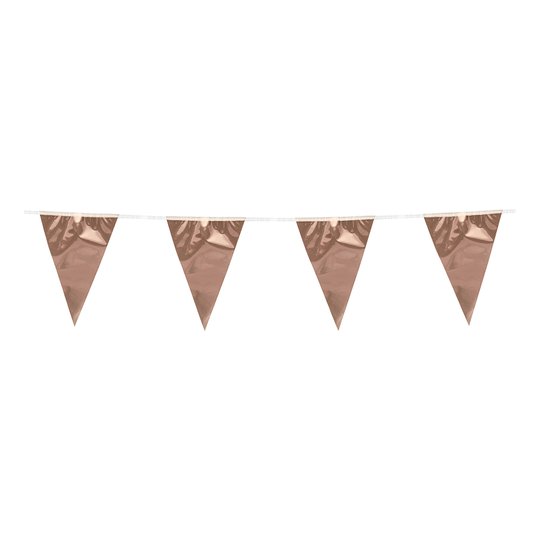 Flaggirlang Mini Metallic Roséguld