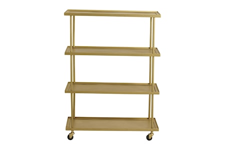 Kamo Vagn M 4 Hyllor Golden