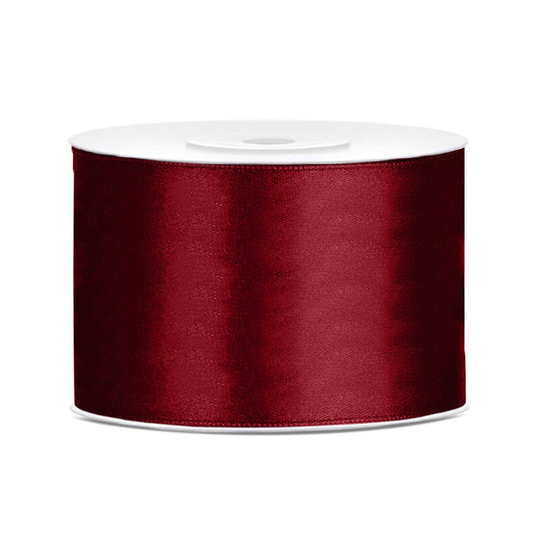 Satinband Mörkröd - 50mm x 25m