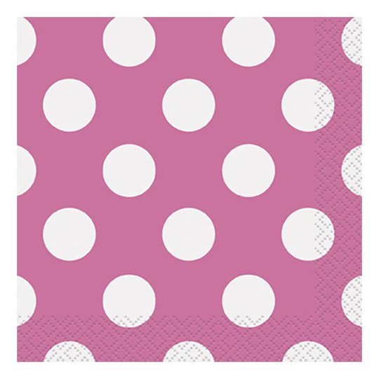 Kaffeservetter Rosa Prickiga - 16-pack