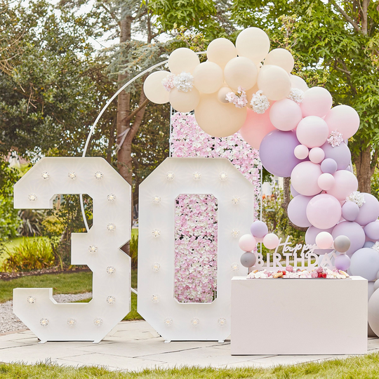 Ballongbåge Deluxe Lila/Rosa Mix