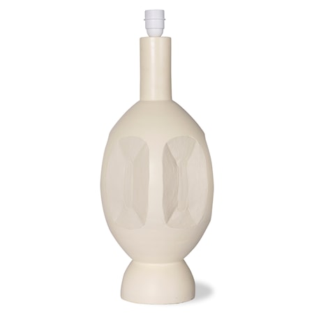 Boho Lampbas Sand/Gräddvit