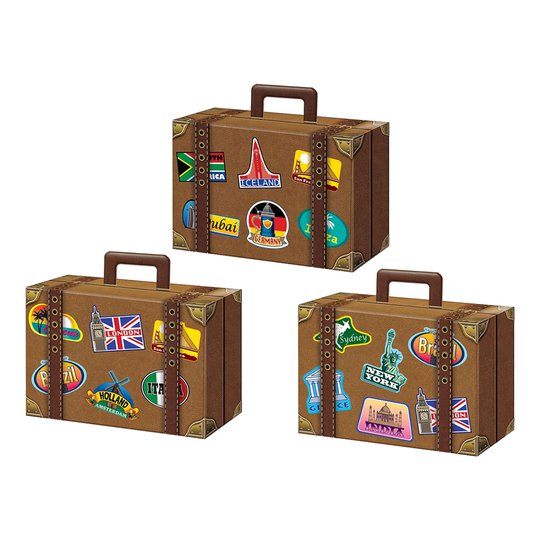 Presentaskar Resväskor - 3-pack